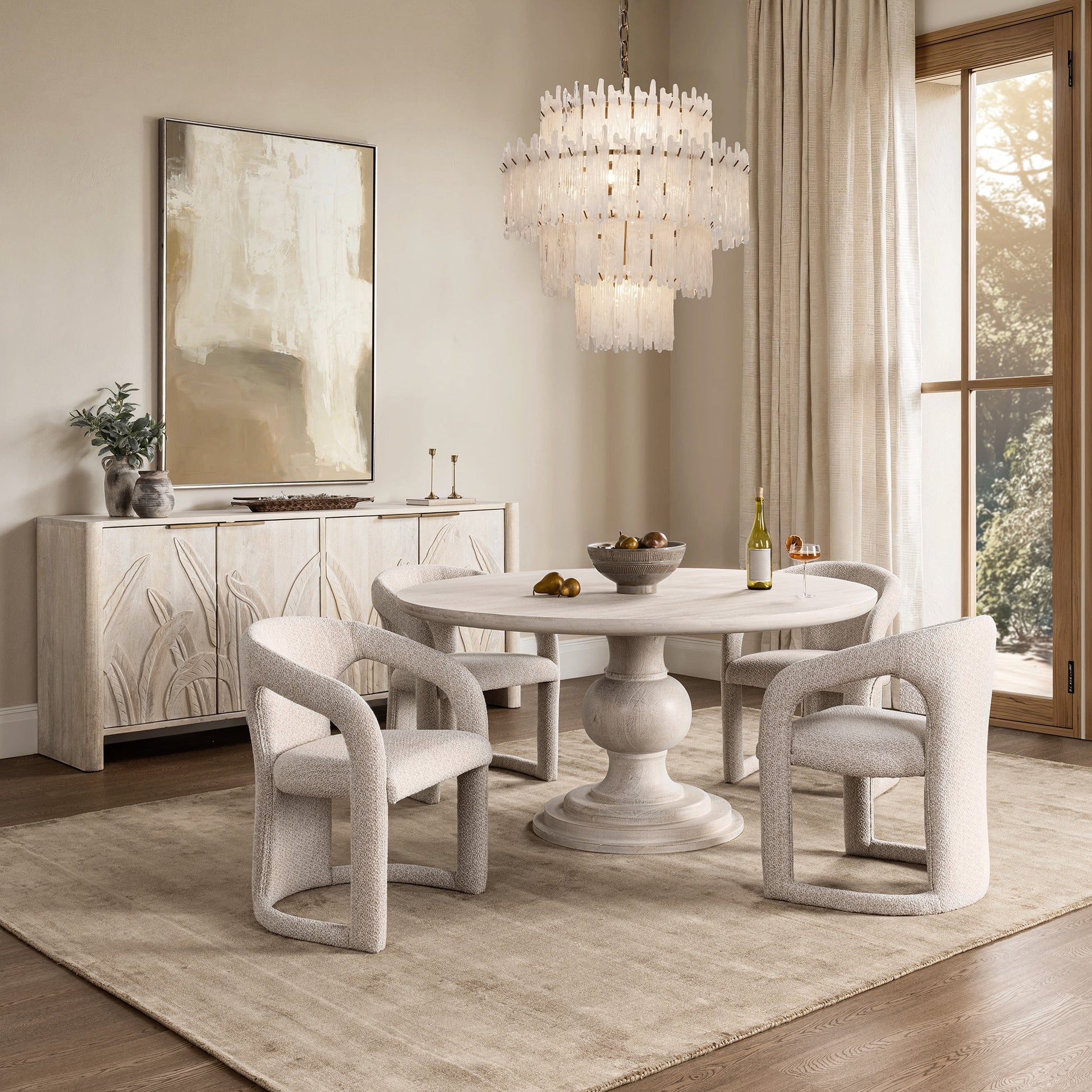 Hera Dining Table - Creamwood