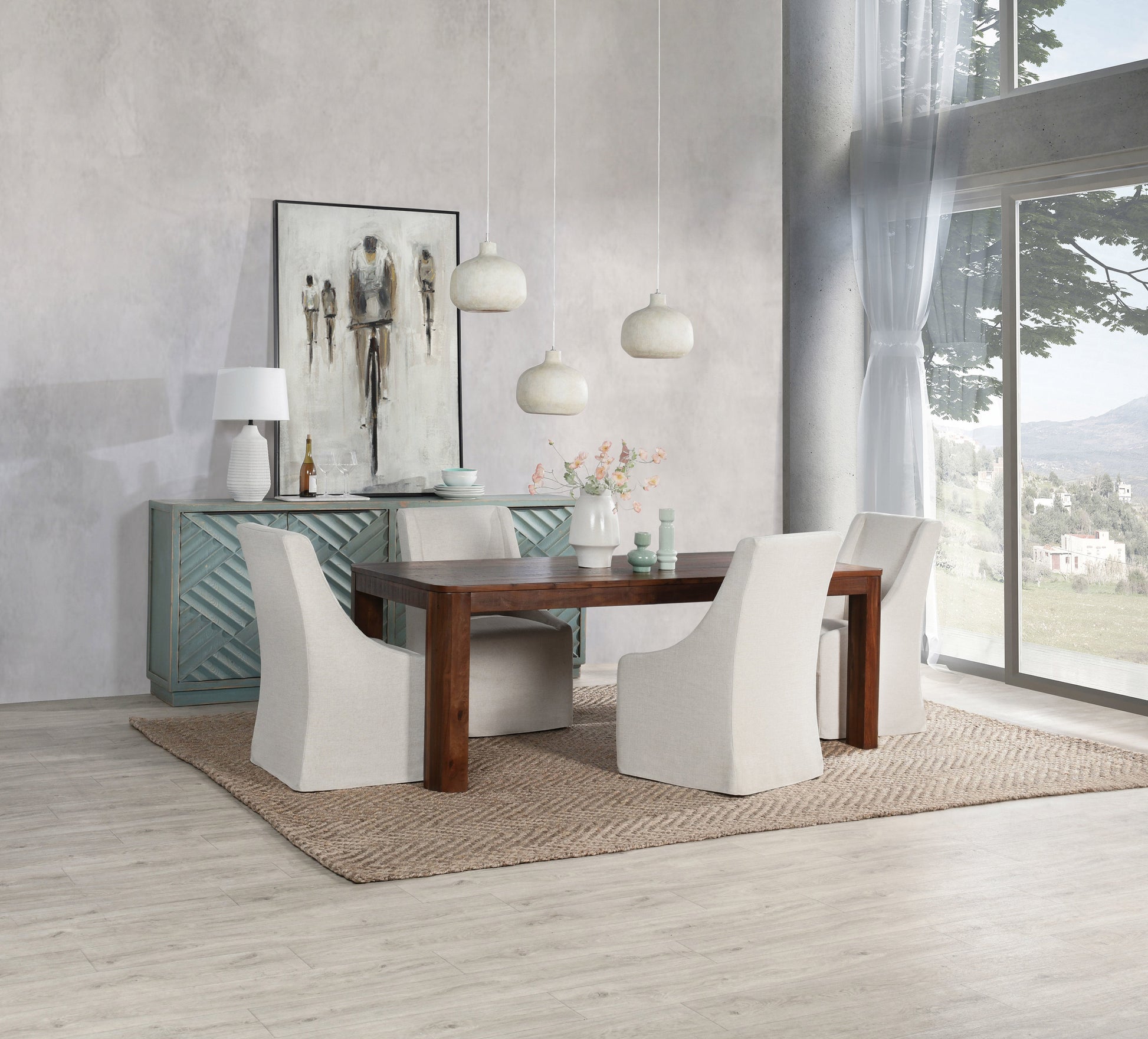 Nemi Dining Table - Reclaimed Rustic Brown
