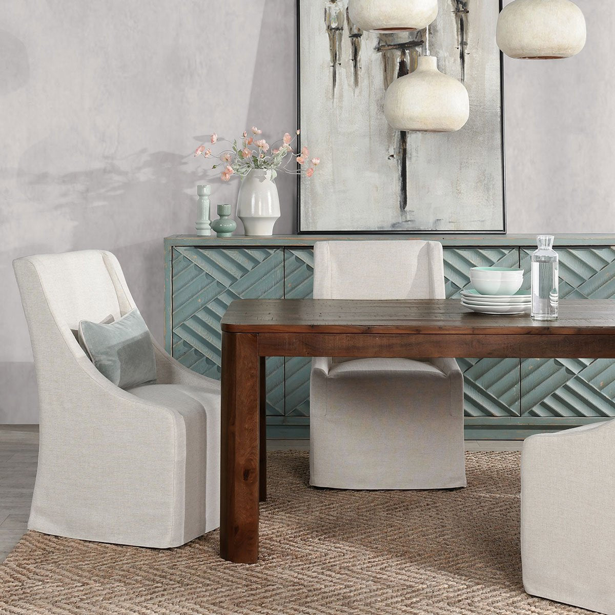 Nemi Solid Wood Rectangle Dining Table