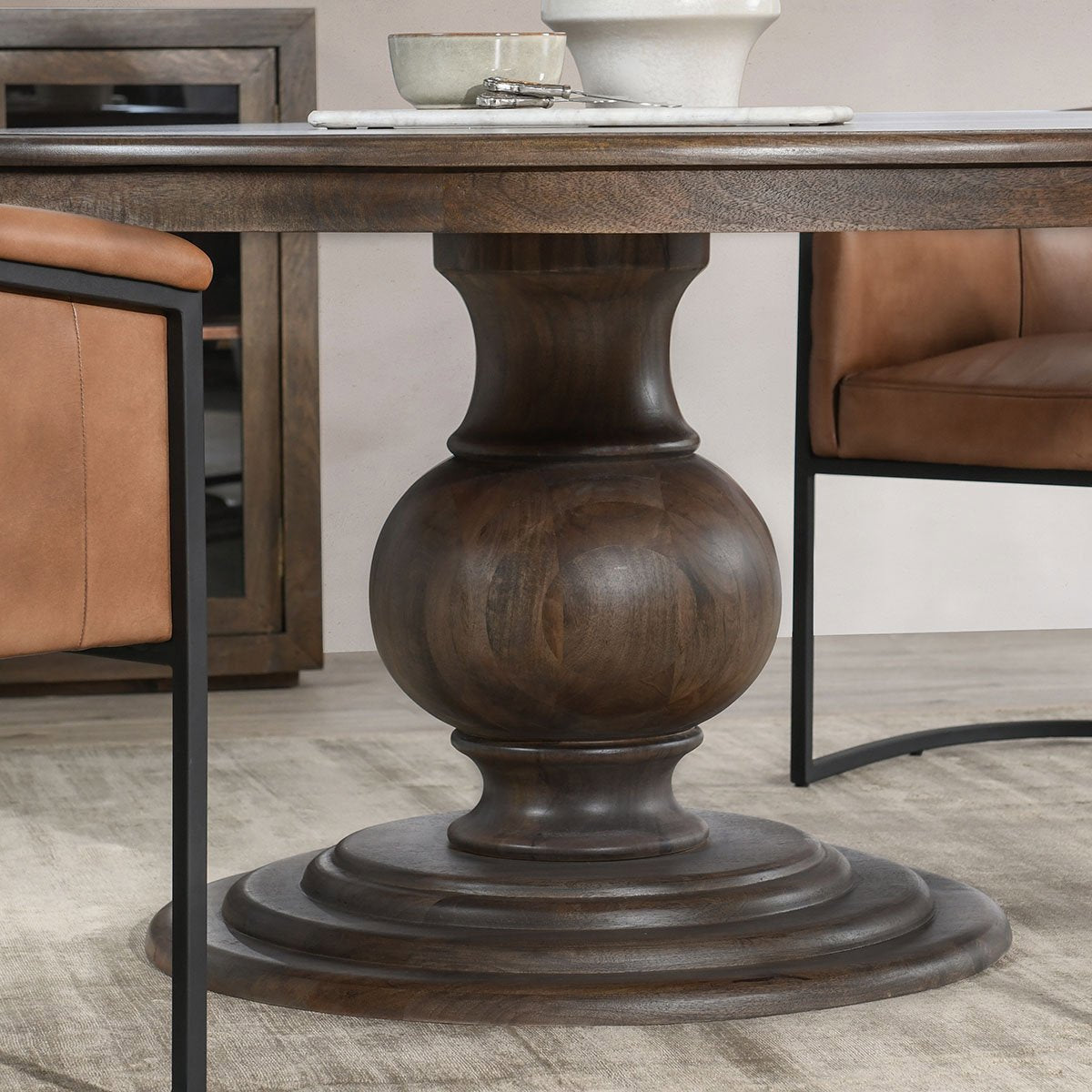 Brookside Dining Table - Cocoa Brown