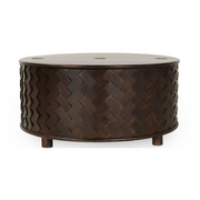 Shira Solid Wood Round Storage Coffee Table