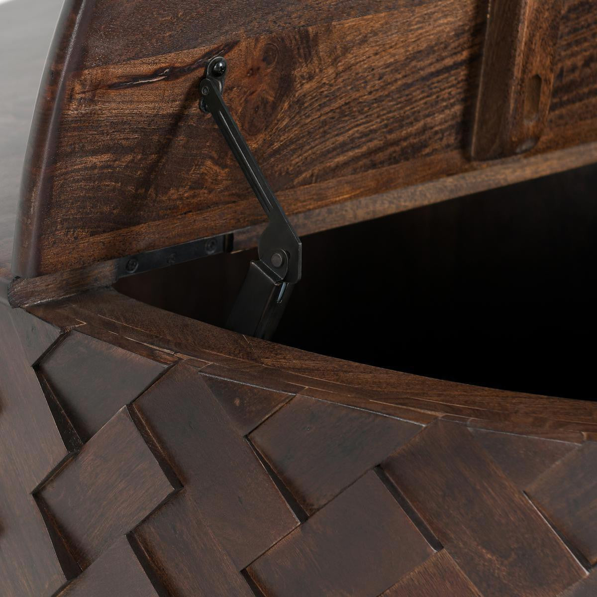 Shira Solid Wood Round Storage Coffee Table