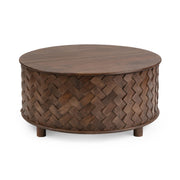 Shira Storage Coffee Table - Kona Brown - Grey