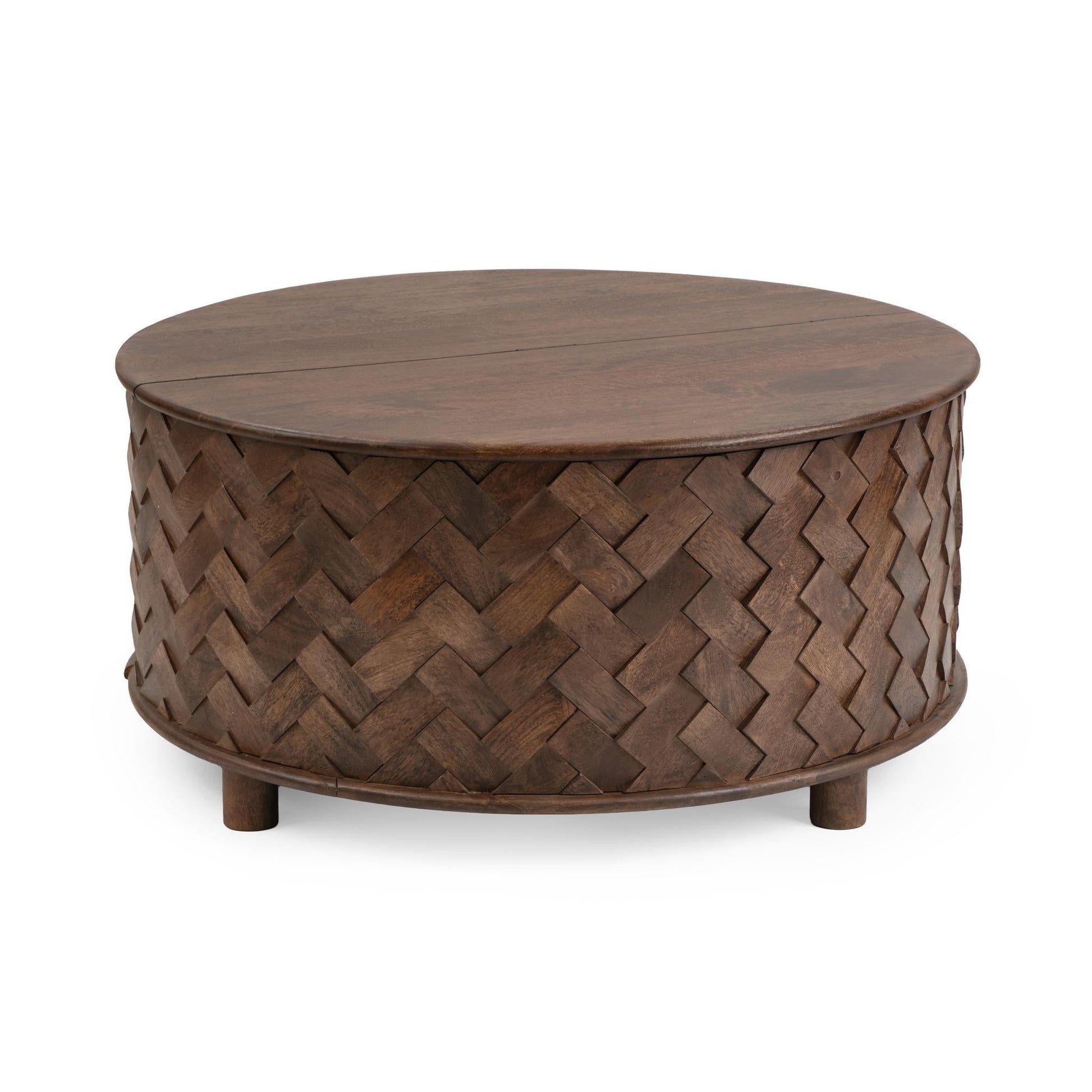Shira Storage Coffee Table - Kona Brown - Grey