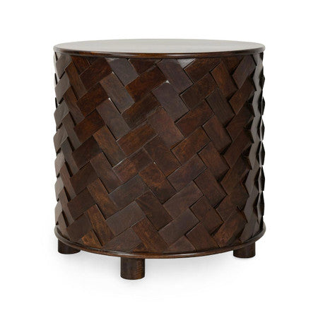 Shira Solid Wood Round End Table
