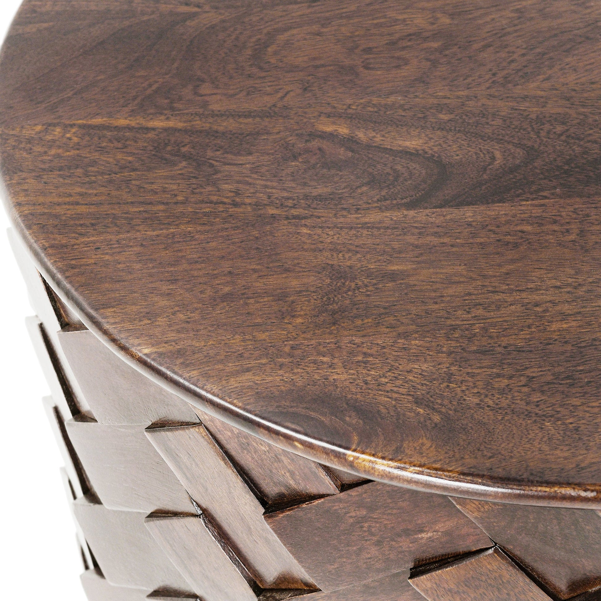 Shira End Table - Kona Brown - Grey