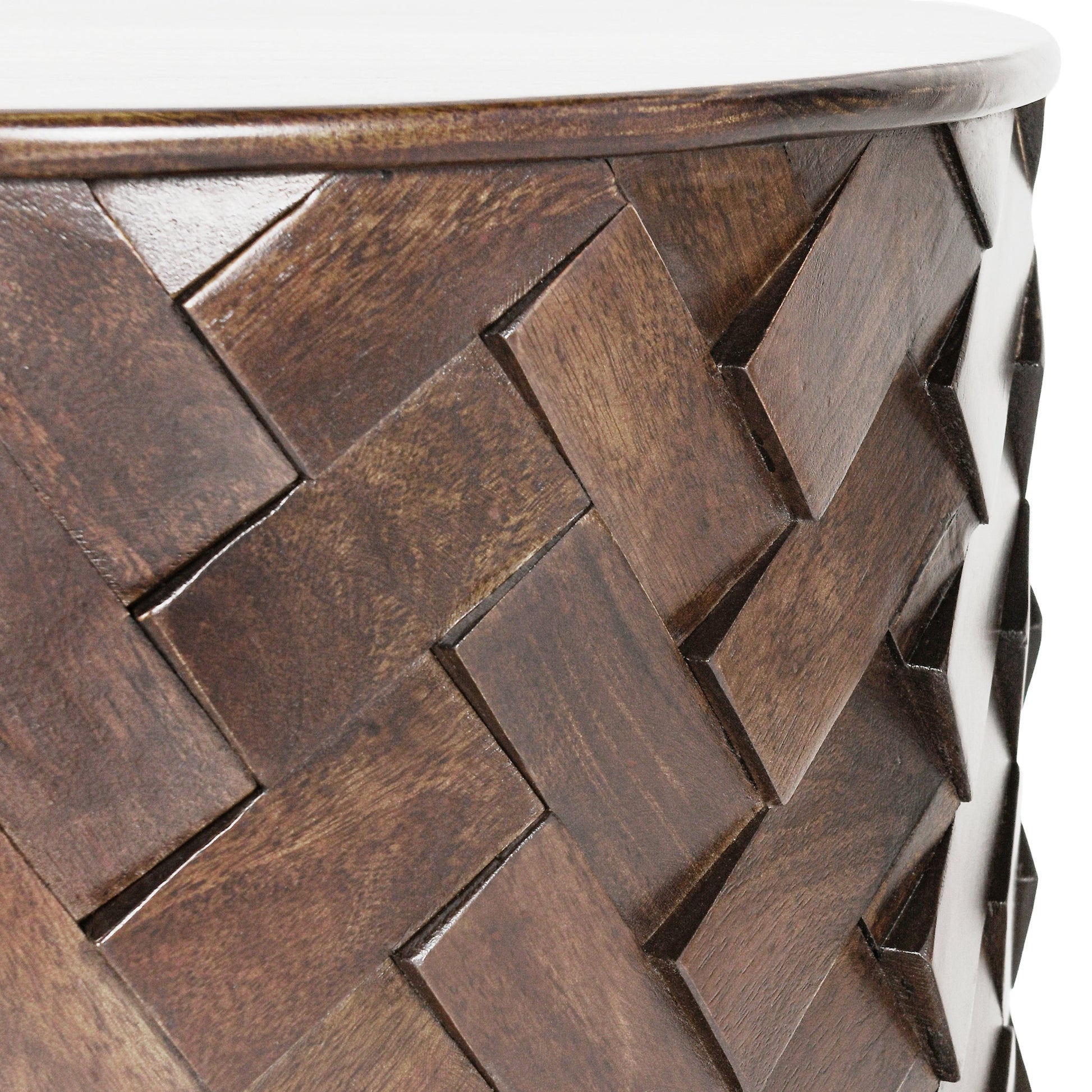 Shira End Table - Kona Brown - Grey