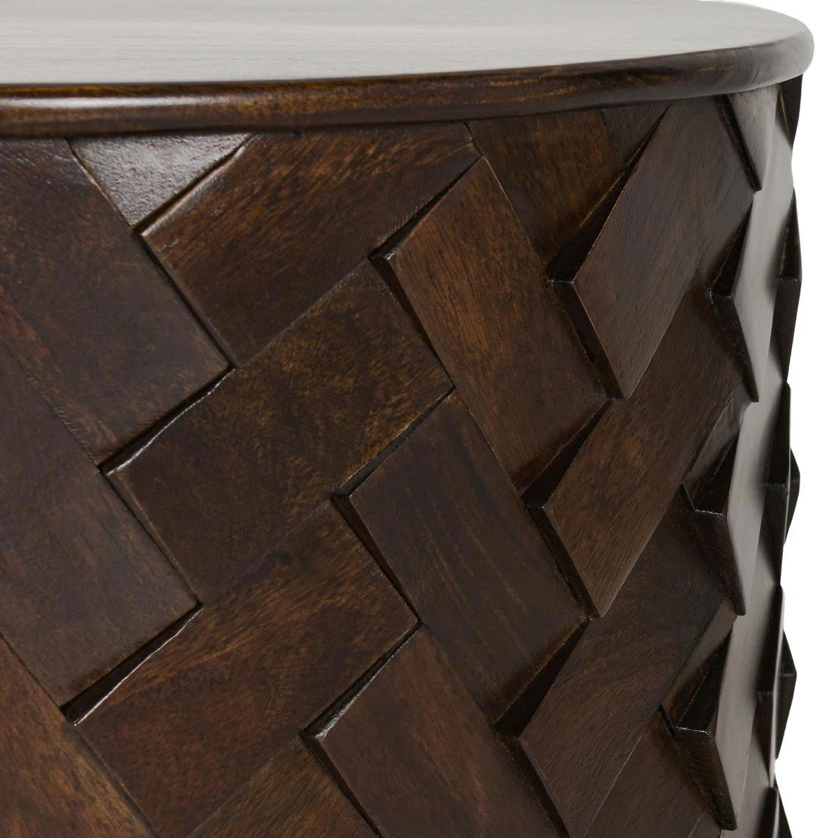 Shira Solid Wood Round End Table