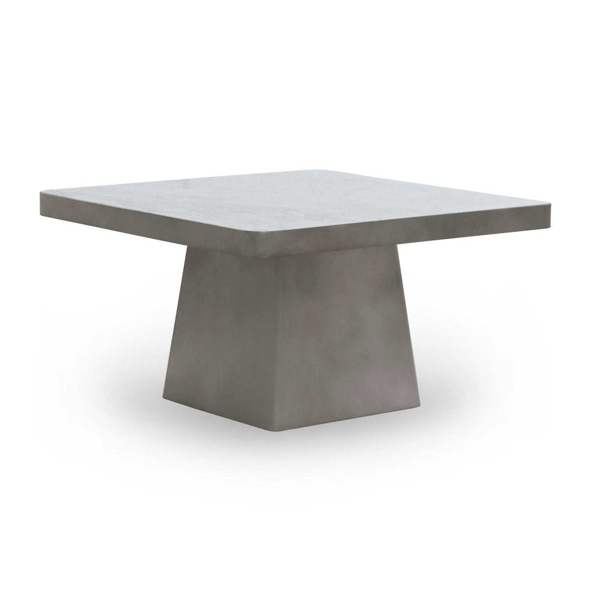 Far Coffee Table - White/Slate Gray