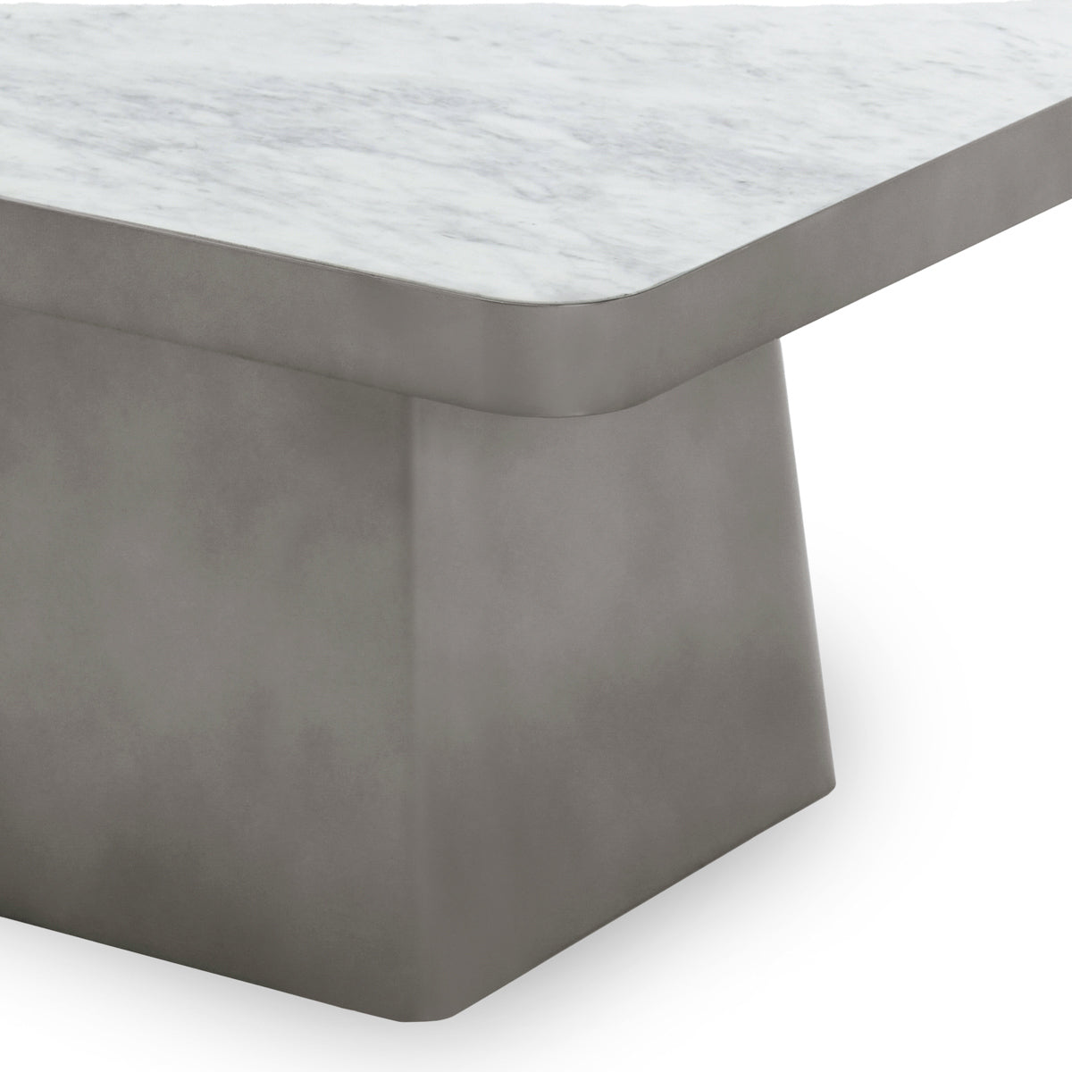 Far Coffee Table - White/Slate Gray