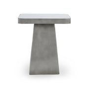 Far End Table - White/Slate Gray