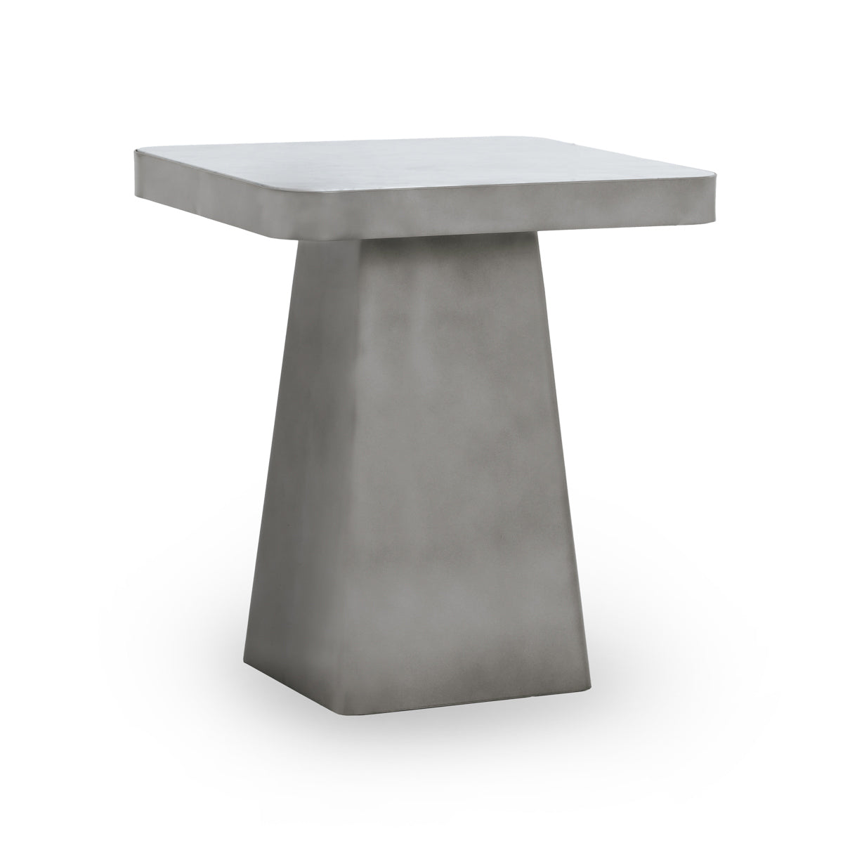 Far End Table - White/Slate Gray