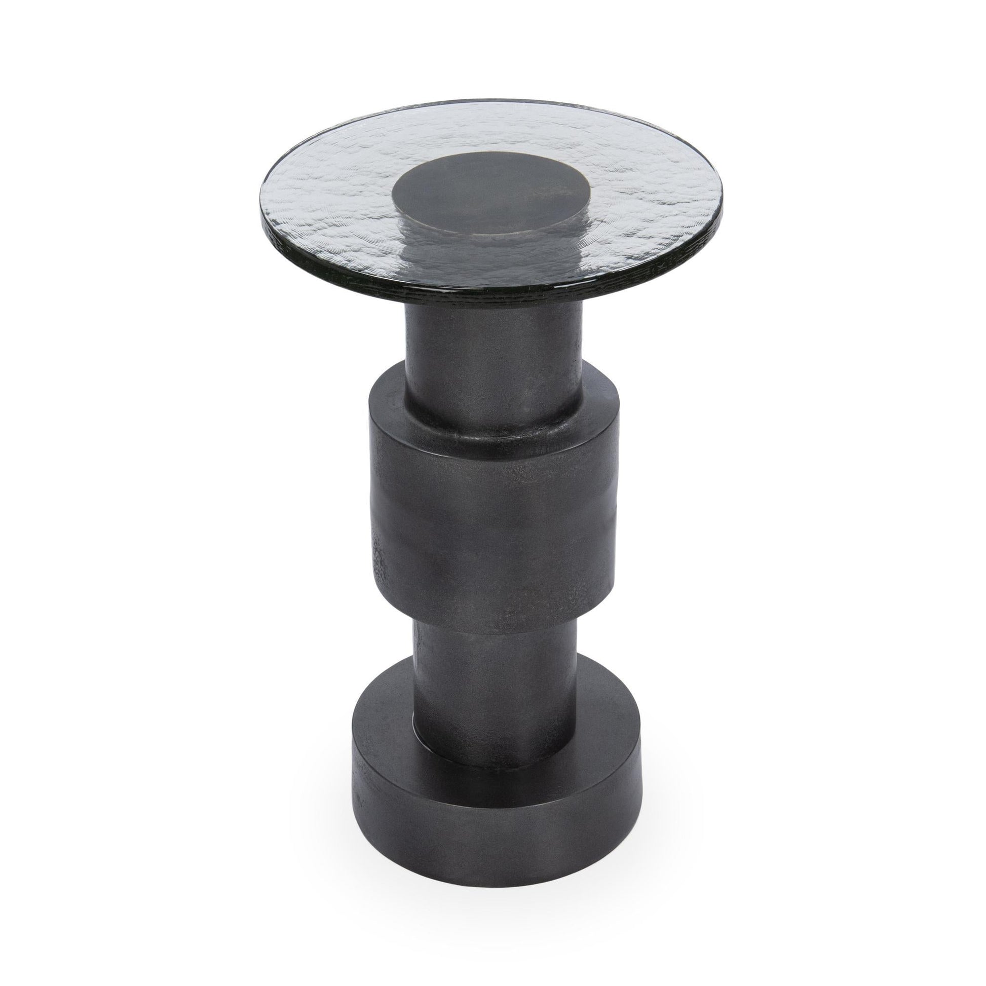 Callen Accent Table - Antique Nickel