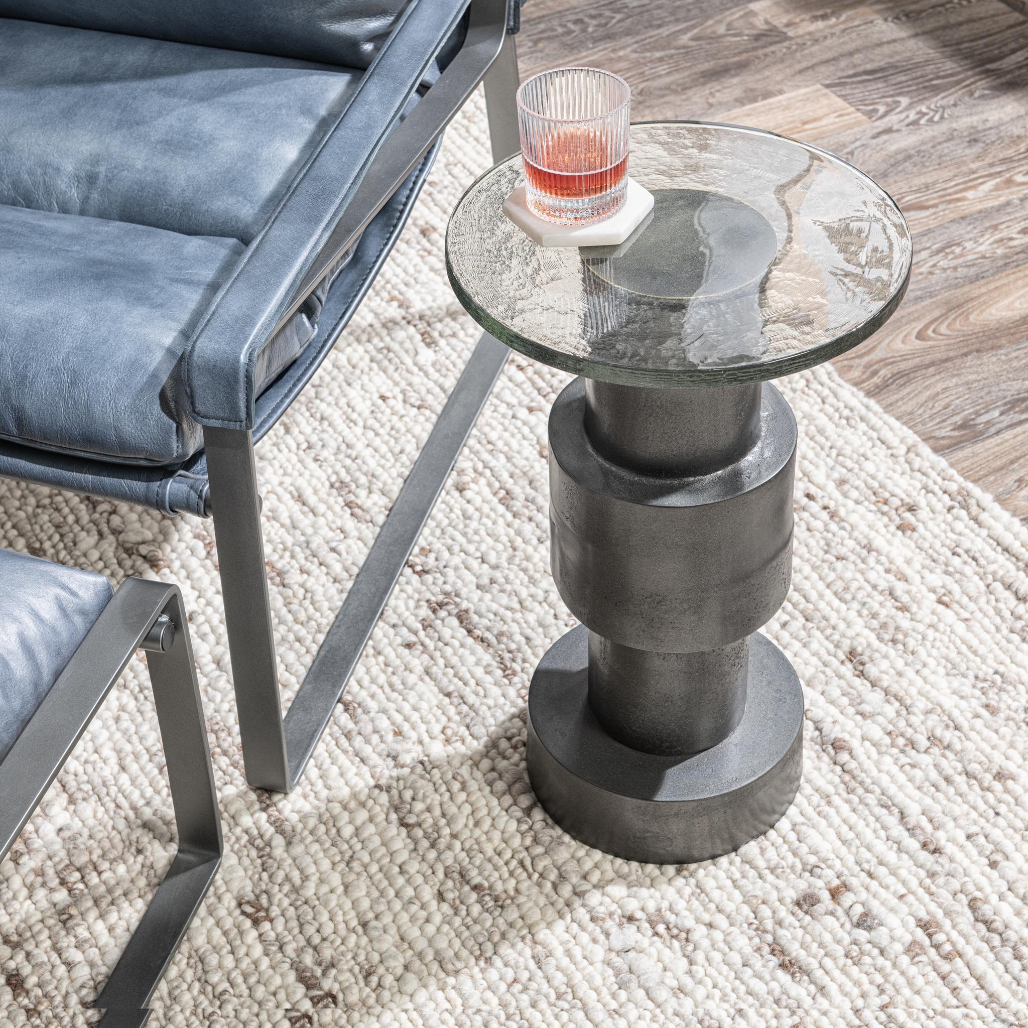 Callen Accent Table - Antique Nickel