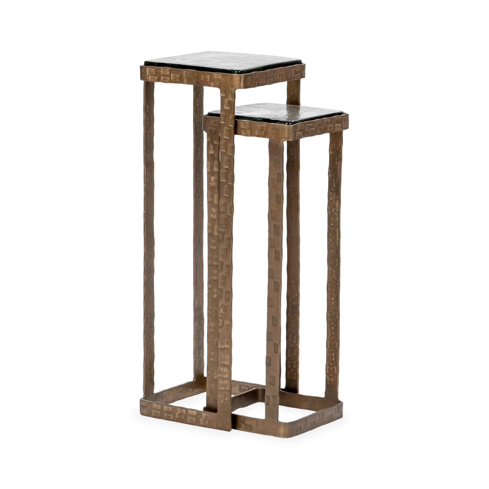 Gillian Nesting Accent Tables, Set of 2 - Brass