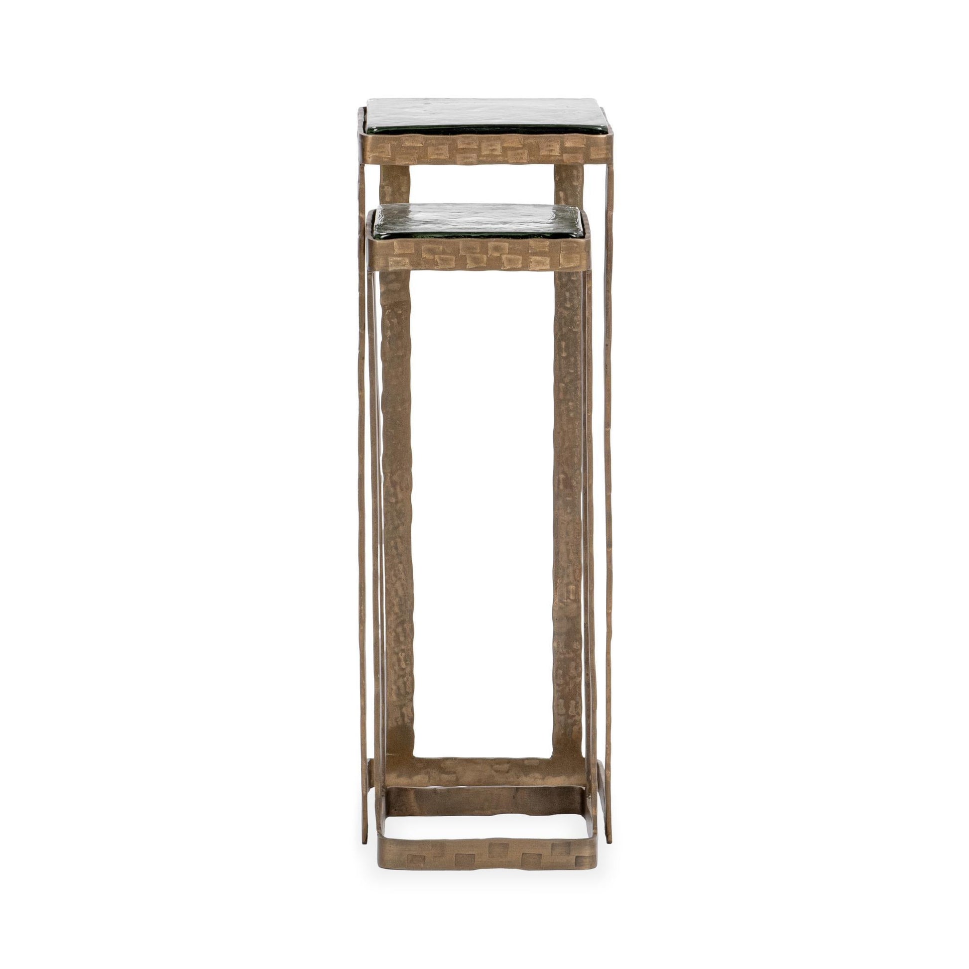 Gillian Nesting Accent Tables, Set of 2 - Brass