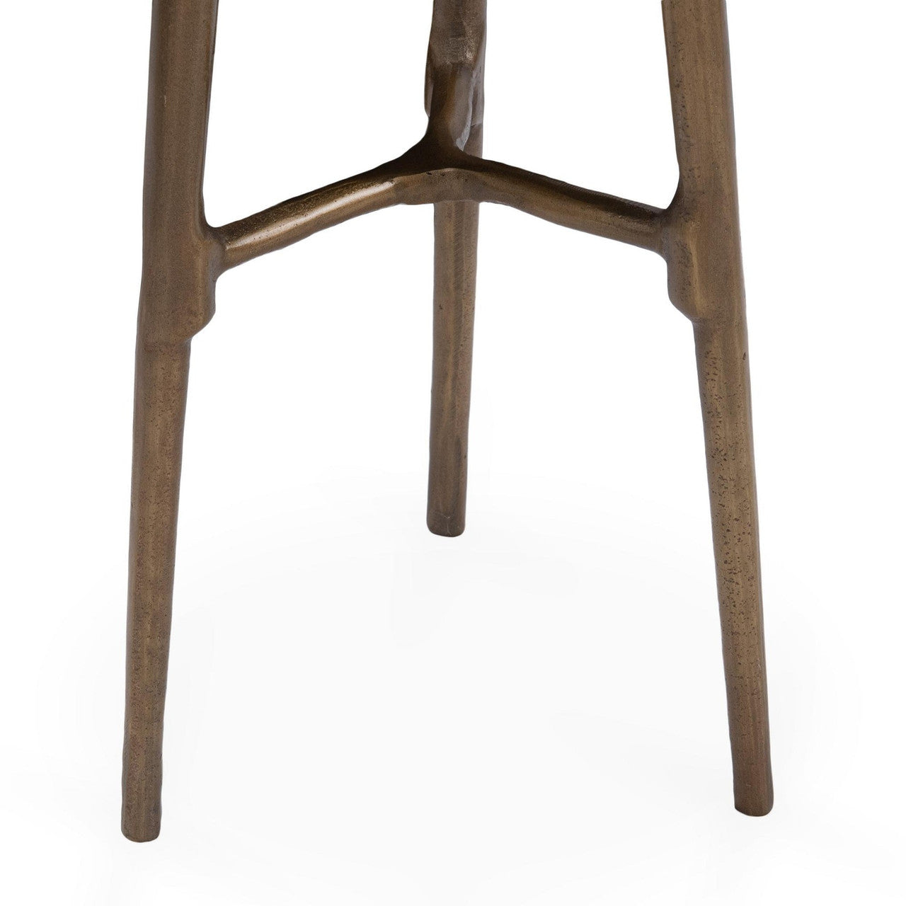 Halley Black Marble Round Accent Table