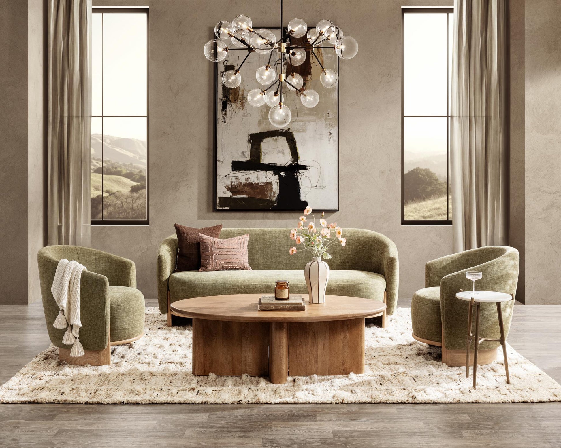 Halley Accent Table - White