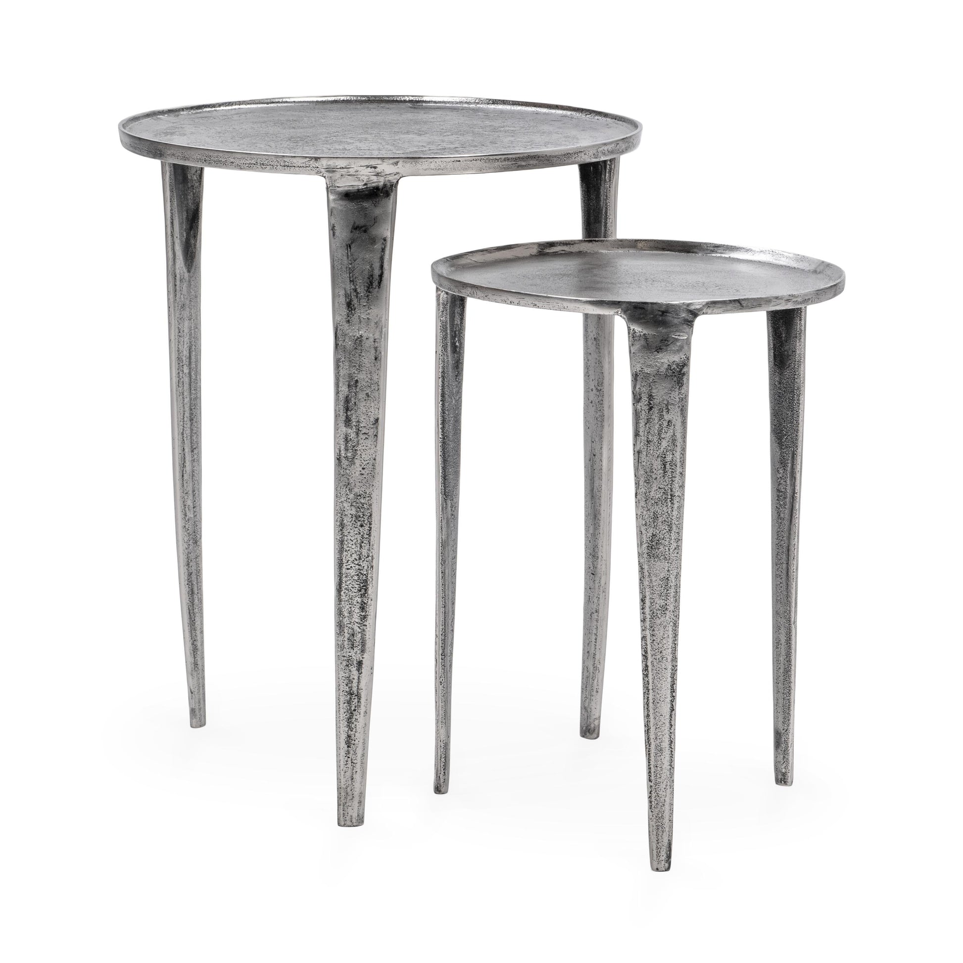 Elinor Nesting Accent Tables , Set of 2 - Antique Nickel