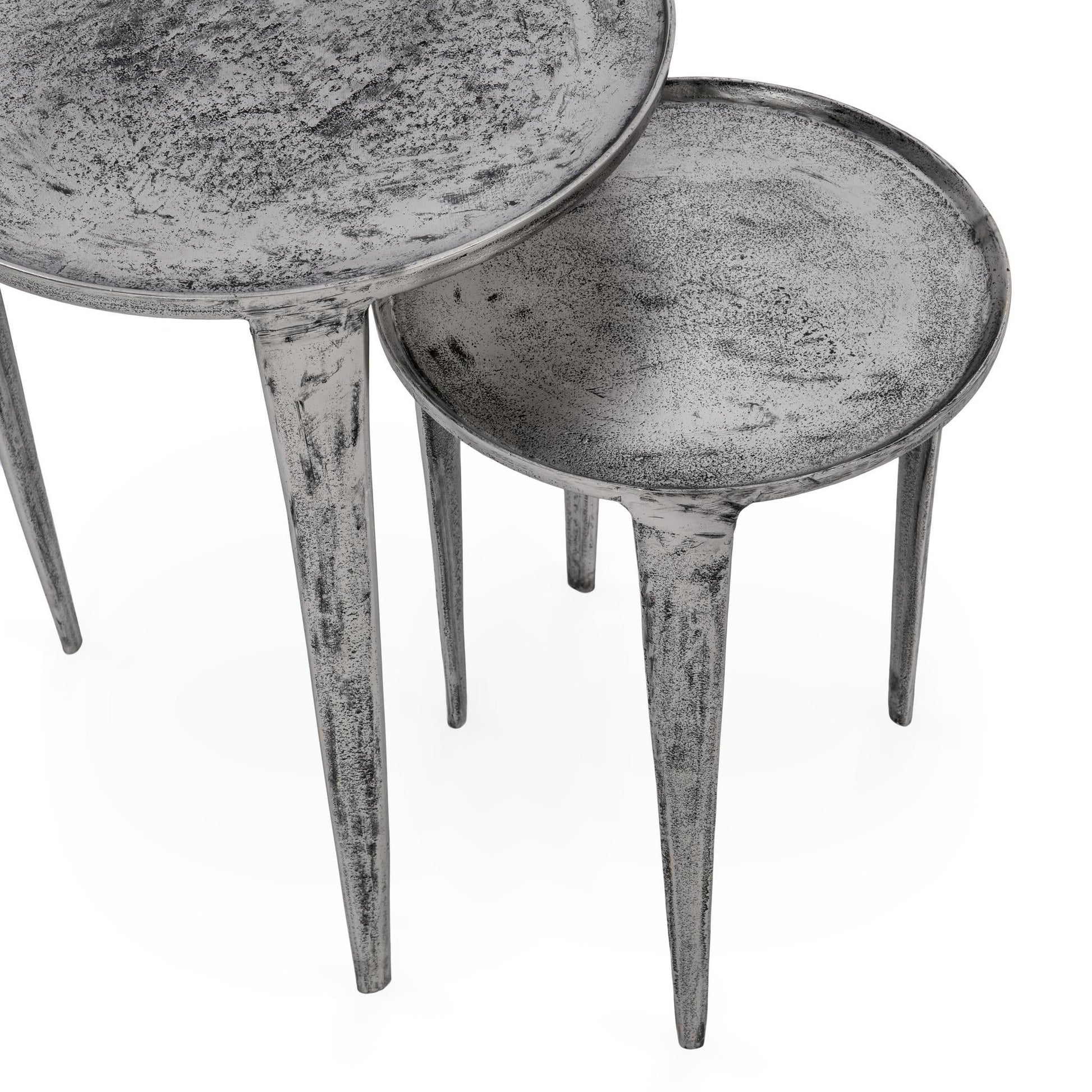 Elinor Nesting Accent Tables , Set of 2 - Antique Nickel
