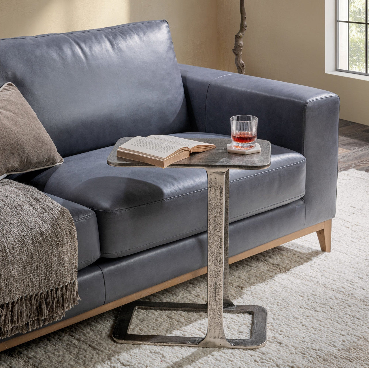 Geanna Metallic Accent Table