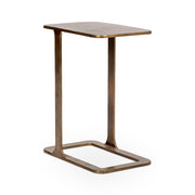 Geanna Accent Table - Antique Brass