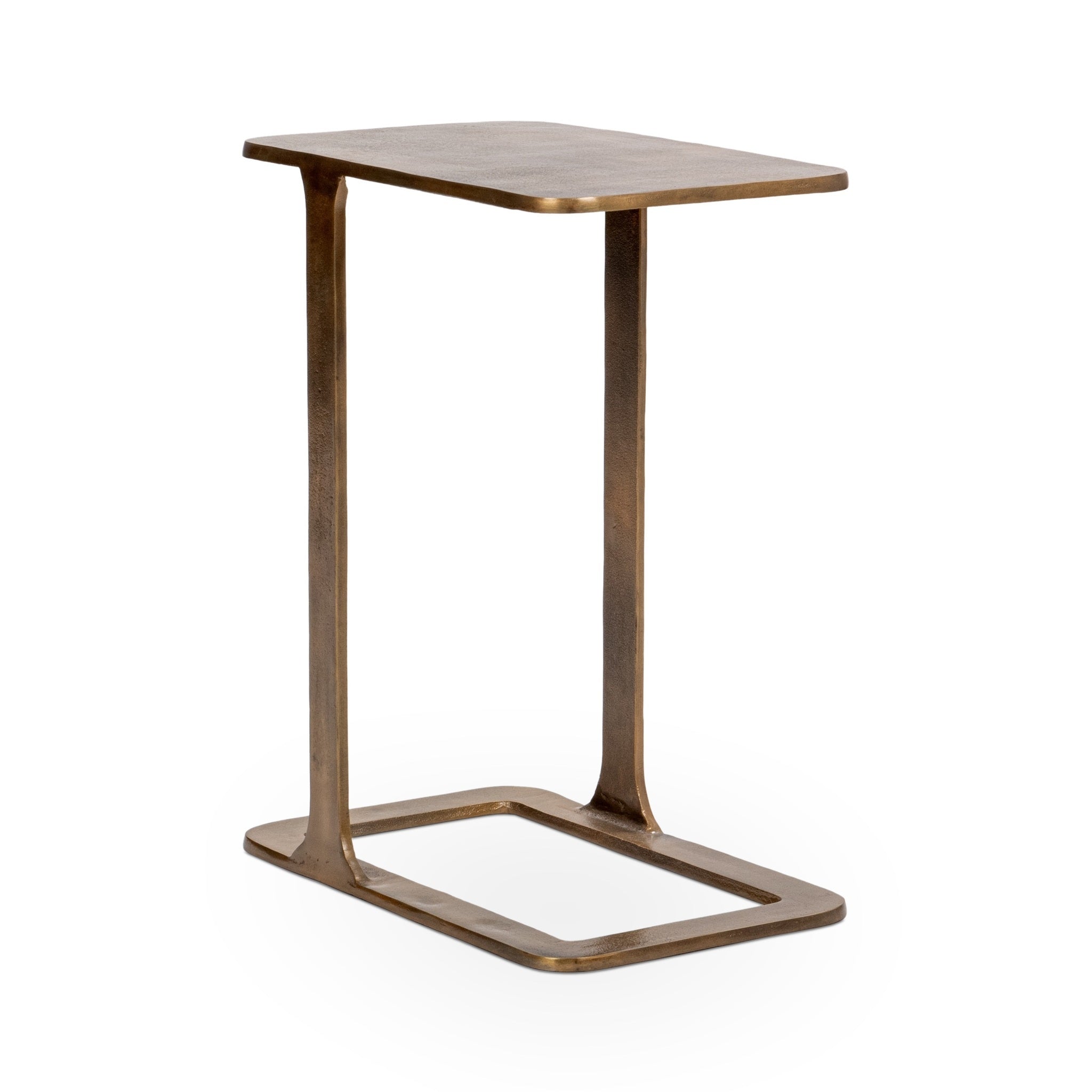 Geanna Accent Table - Antique Brass