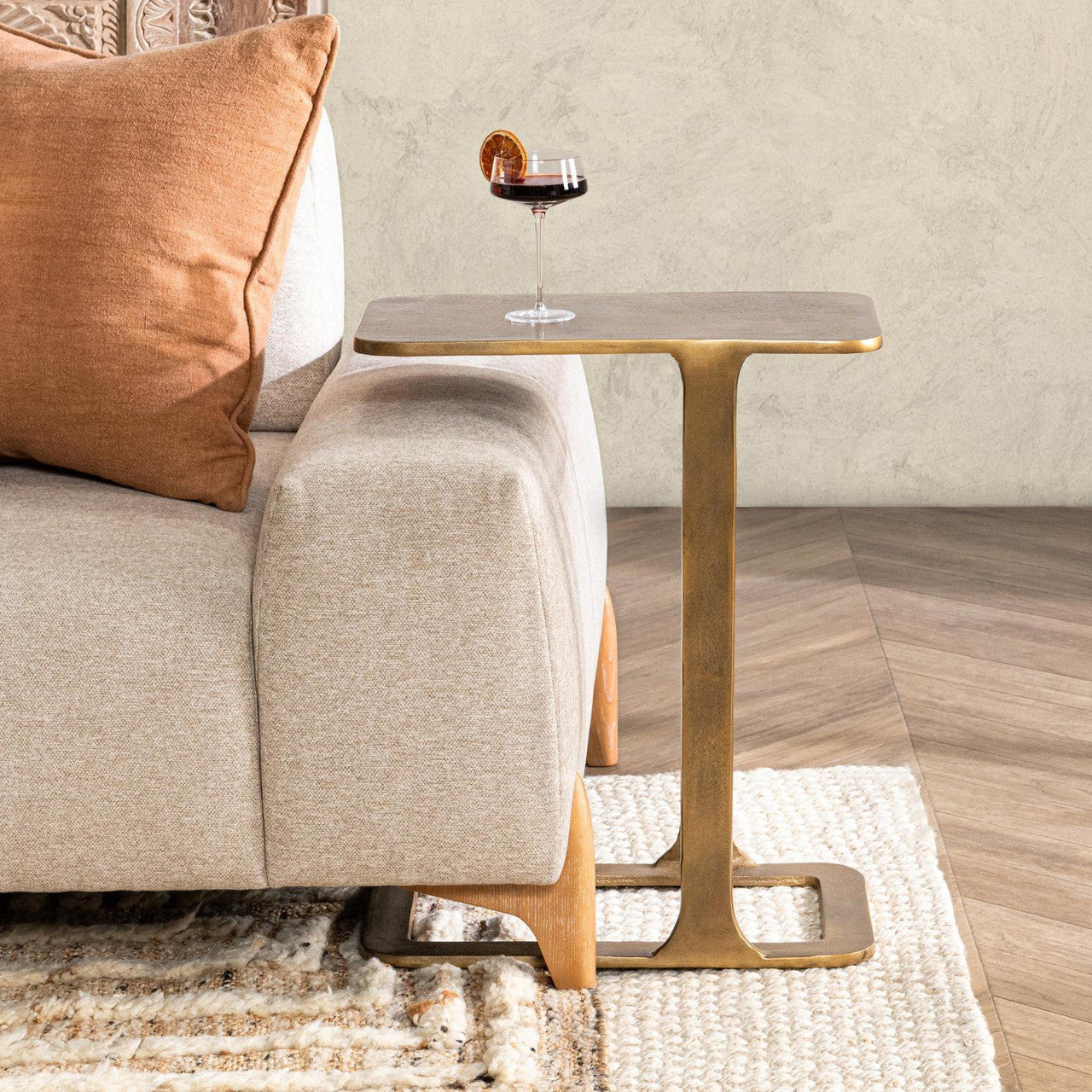 Geanna Bronze Accent Table