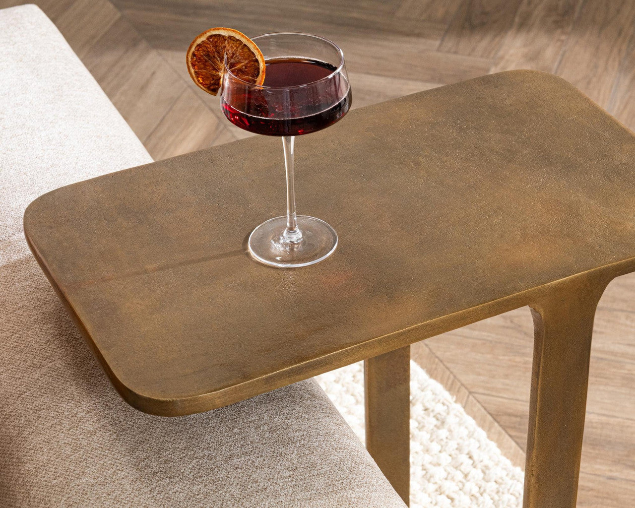 Geanna Bronze Accent Table