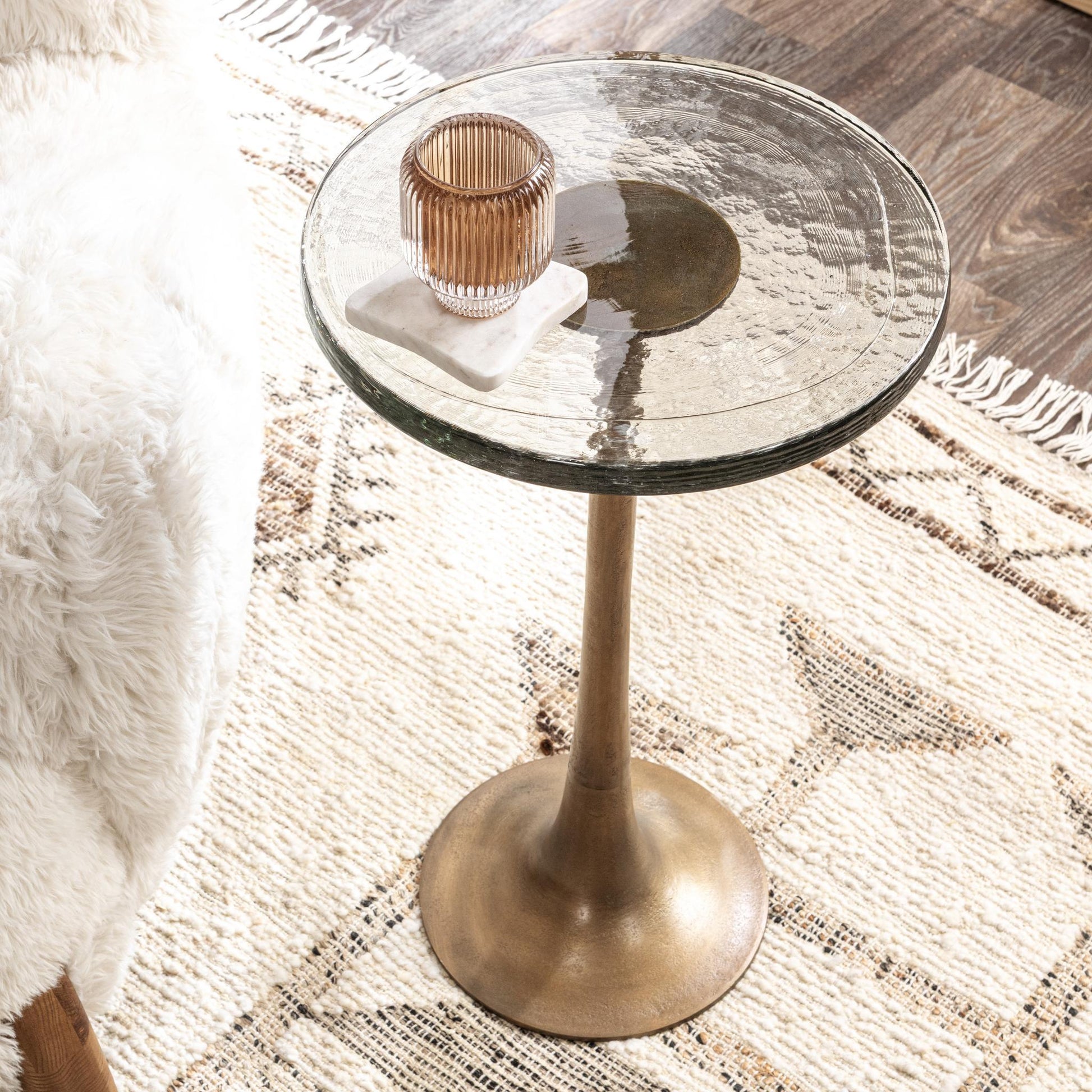 Fabiana Accent Table - Brass