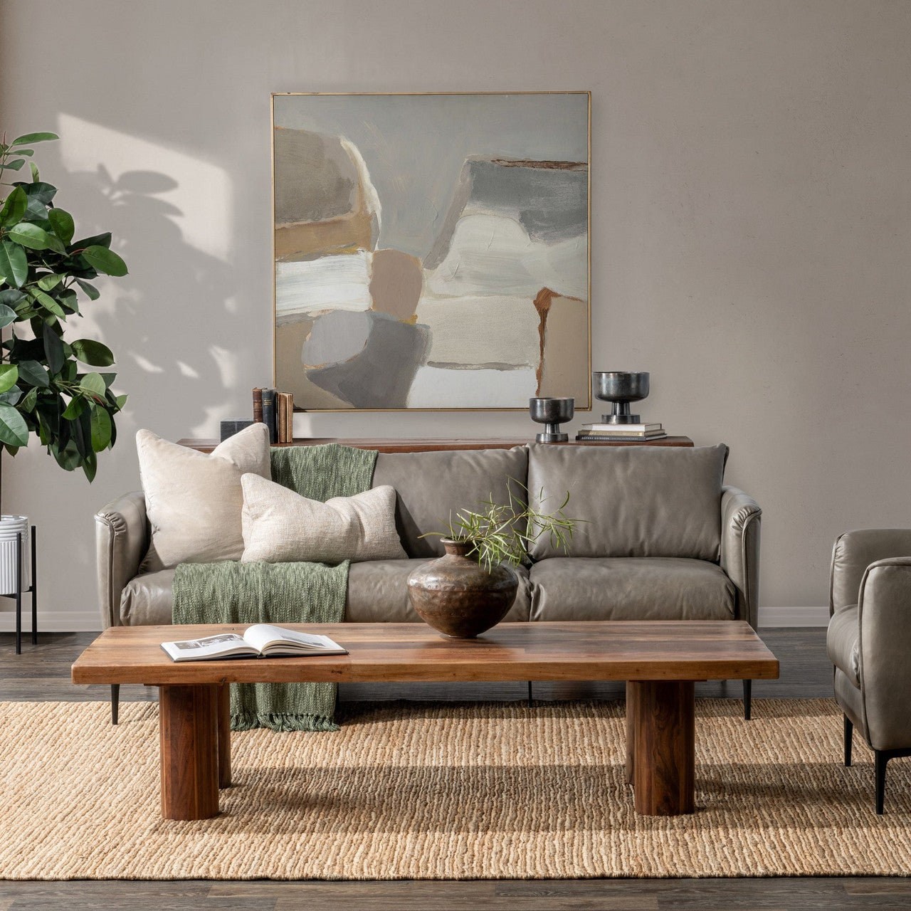 Alto Solid Wood Rectangle Coffee Table