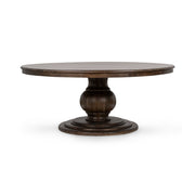 Amsterdam Solid Wood Round Pedestal Dining Table 72"