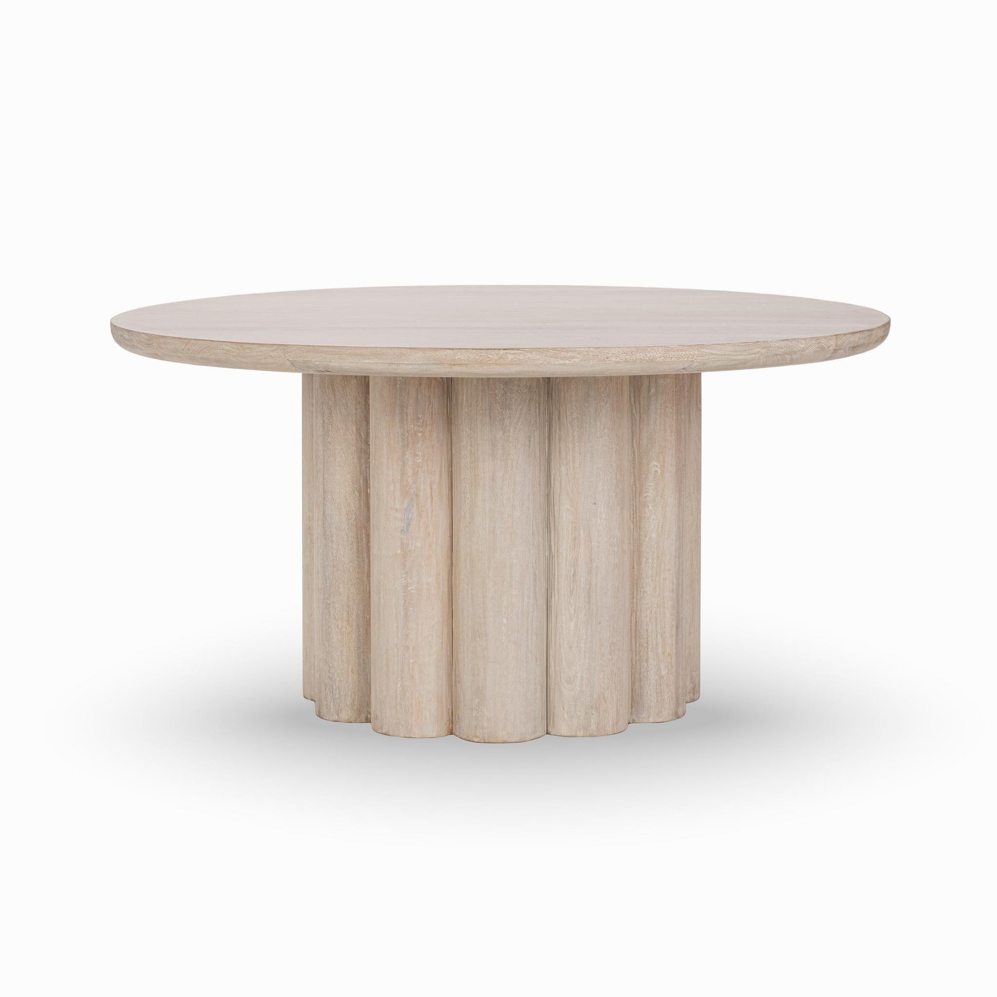 Beau 60" Round Dining Table - Creamwood