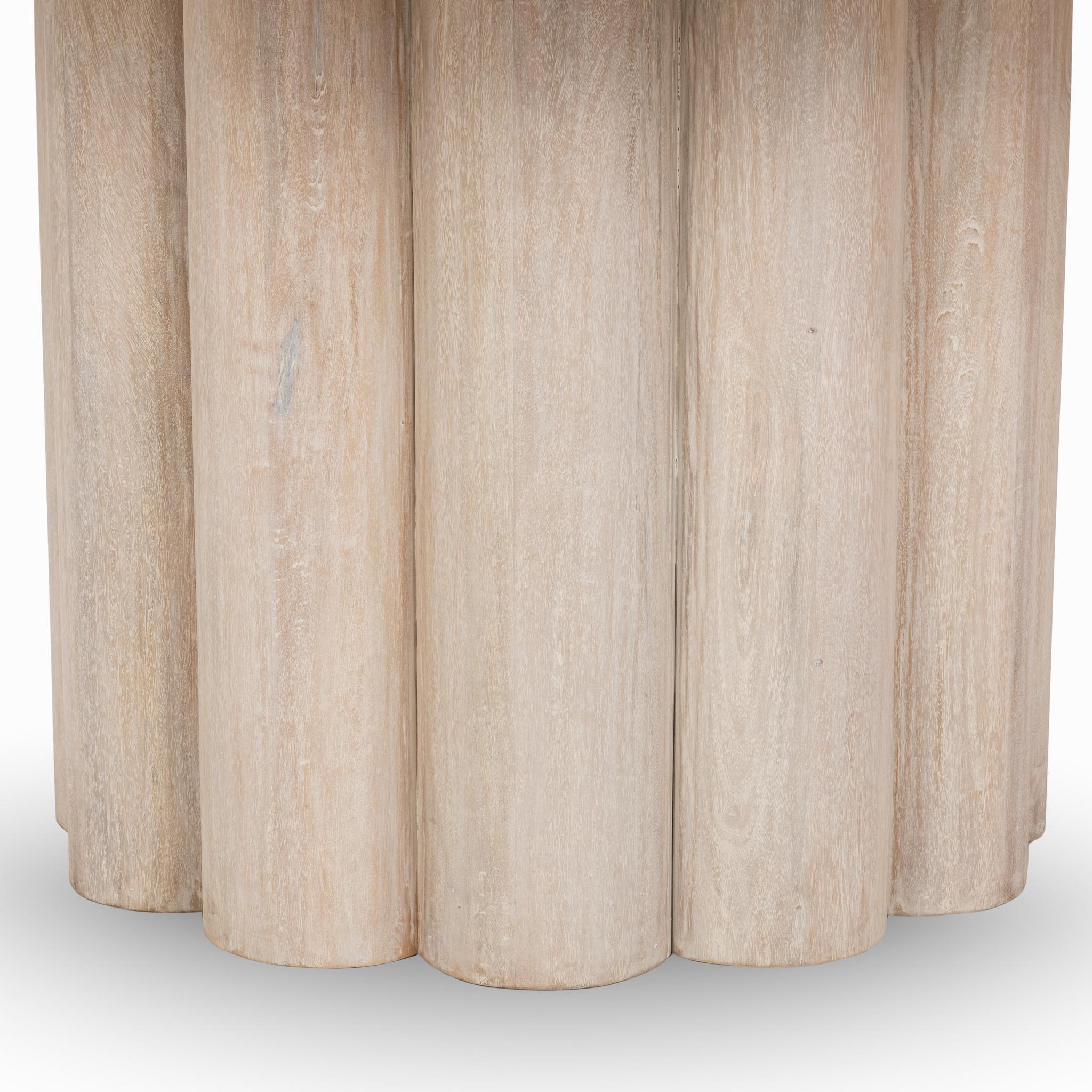 Beau 60" Round Dining Table - Creamwood
