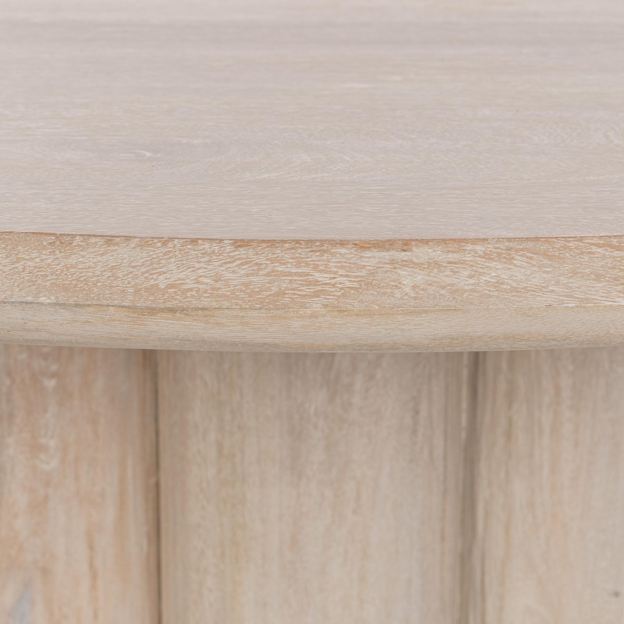 Beau 60" Round Dining Table - Creamwood