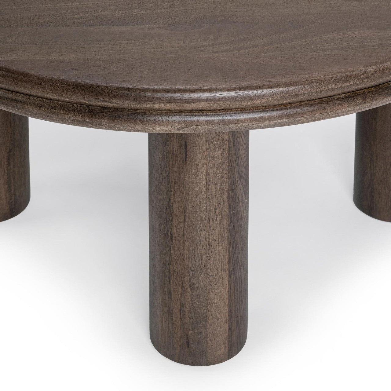 Miranda Round Coffee Table - Cocoa Brown