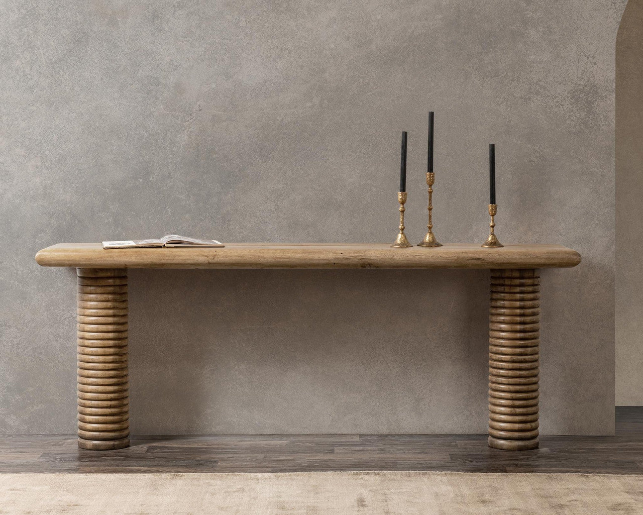 Ilaria Reclaimed Wood Rectangle Console Table