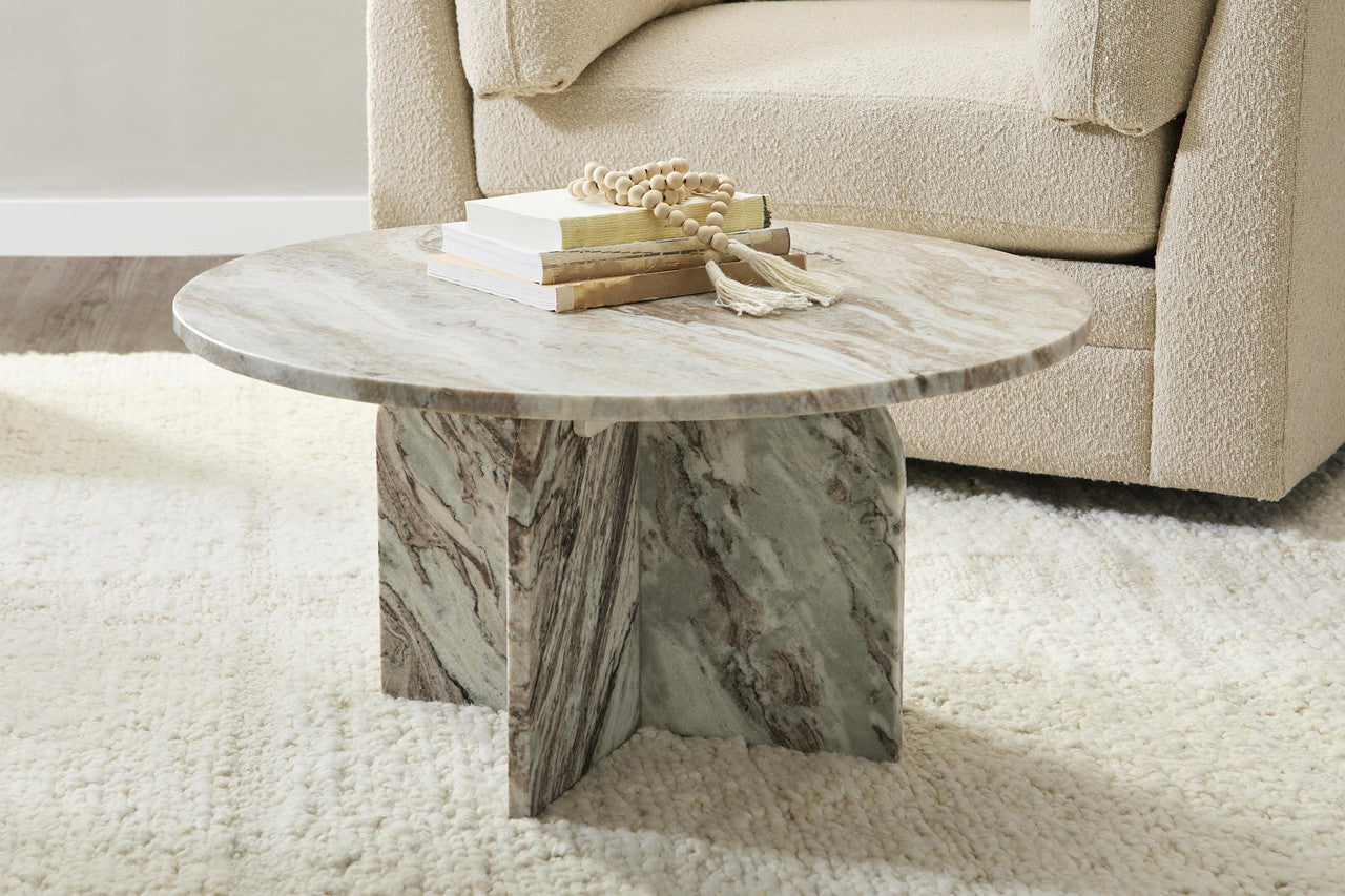 Reilly Marble Round Coffee Table