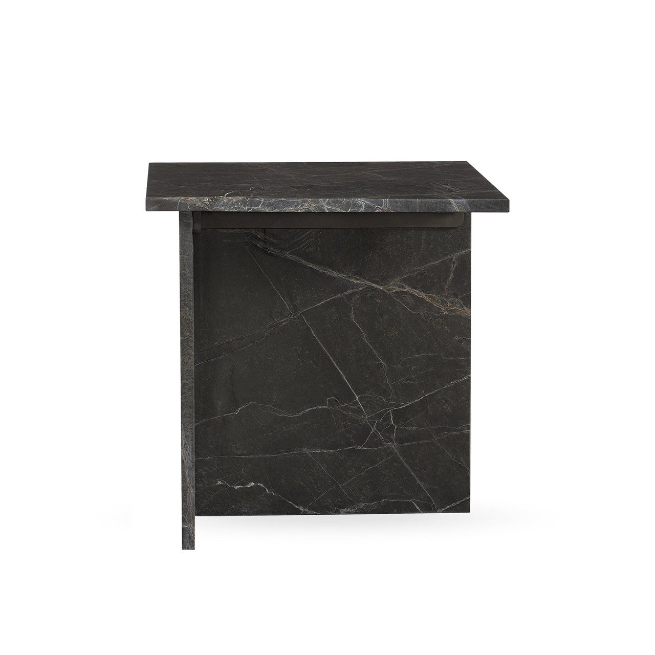 Bexly Marble Square End Table - Green