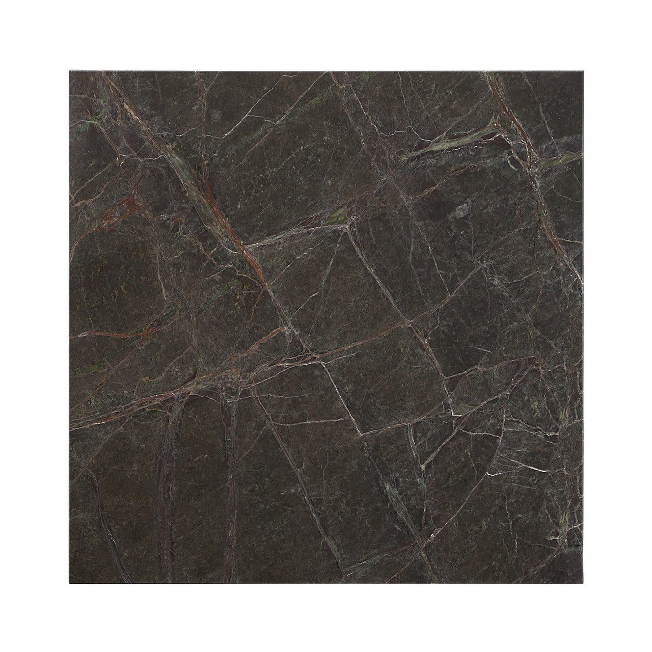 Bexly Marble Square End Table - Green