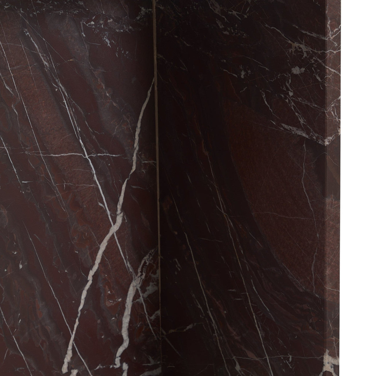 Bexly Marble Square End Table - Red