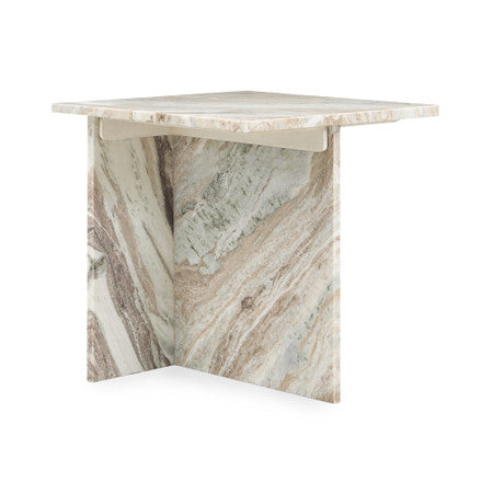 Bexly Marble Square End Table