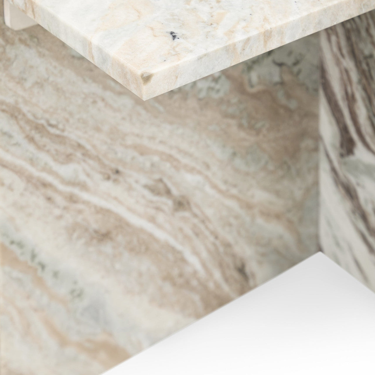Bexly Marble Square End Table
