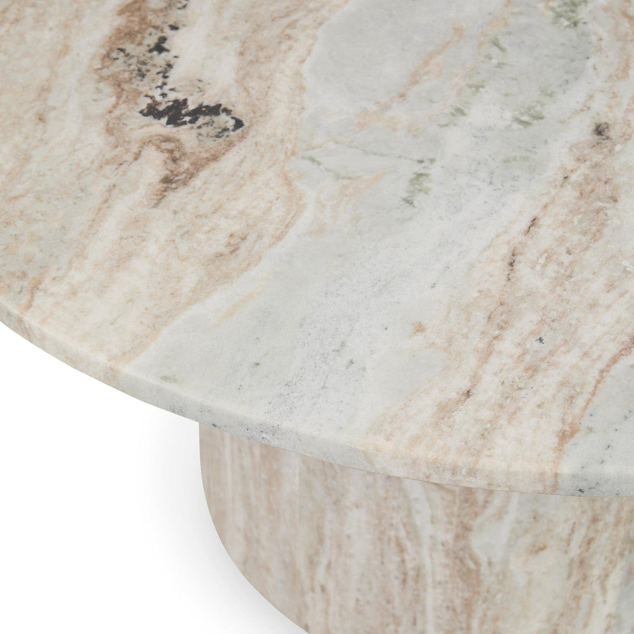 Amberly Marble Round Coffee Table