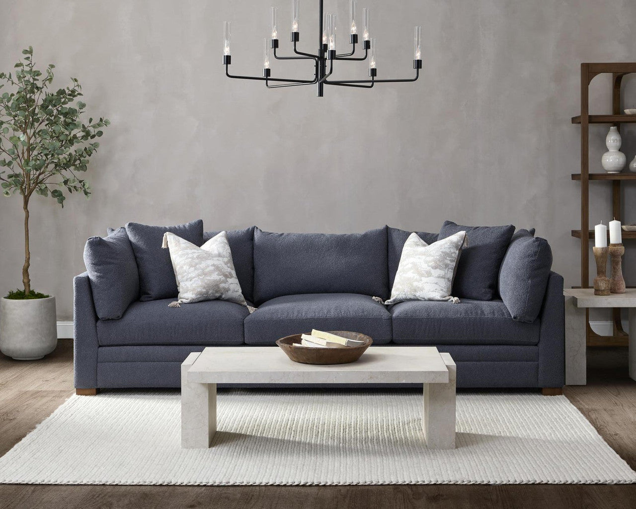 Rizza Marble Rectangle Coffee Table