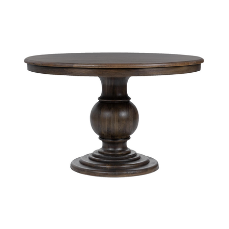 Amsterdam Solid Wood Round Pedestal Dining Table 48"