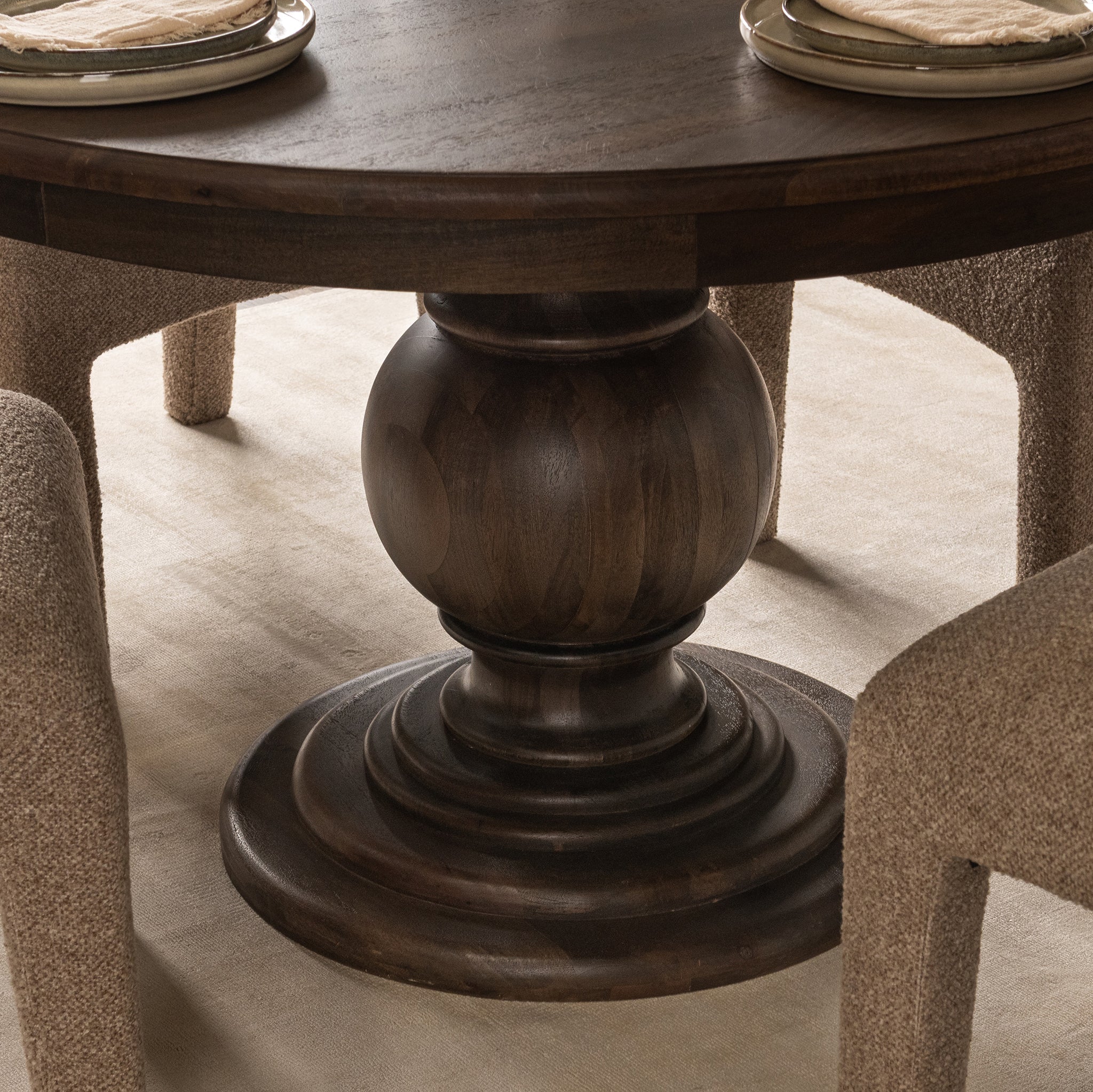 Brookside Dining Table - Cocoa Brown