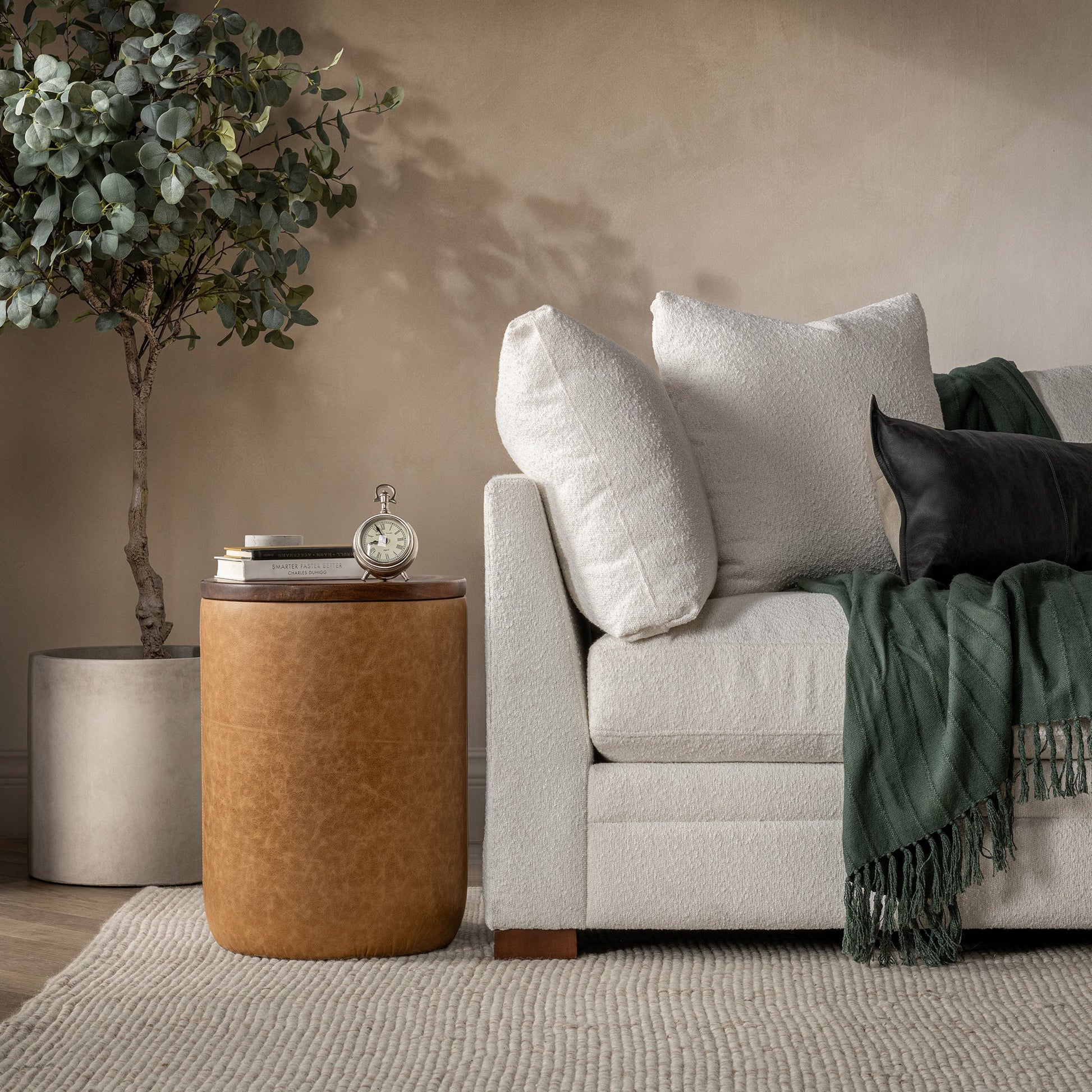 Andra Accent Table - Cocoa Brown