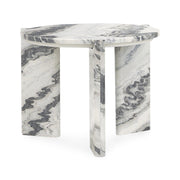 Zora Marble Round End Table