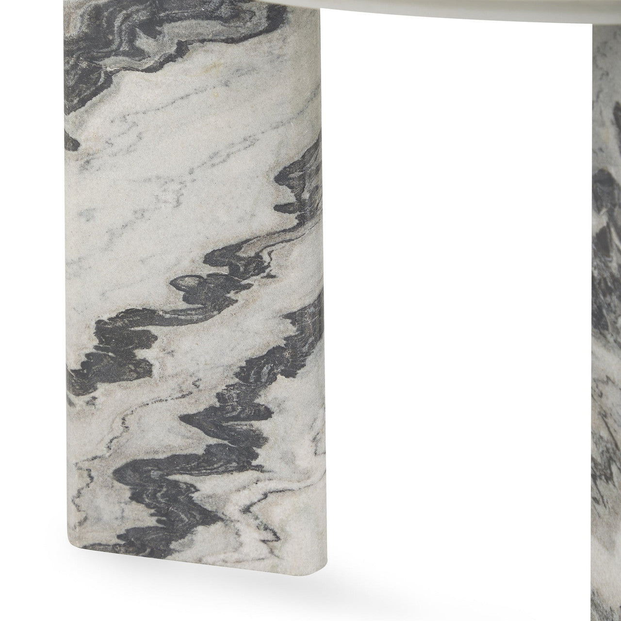 Zora Marble Round End Table